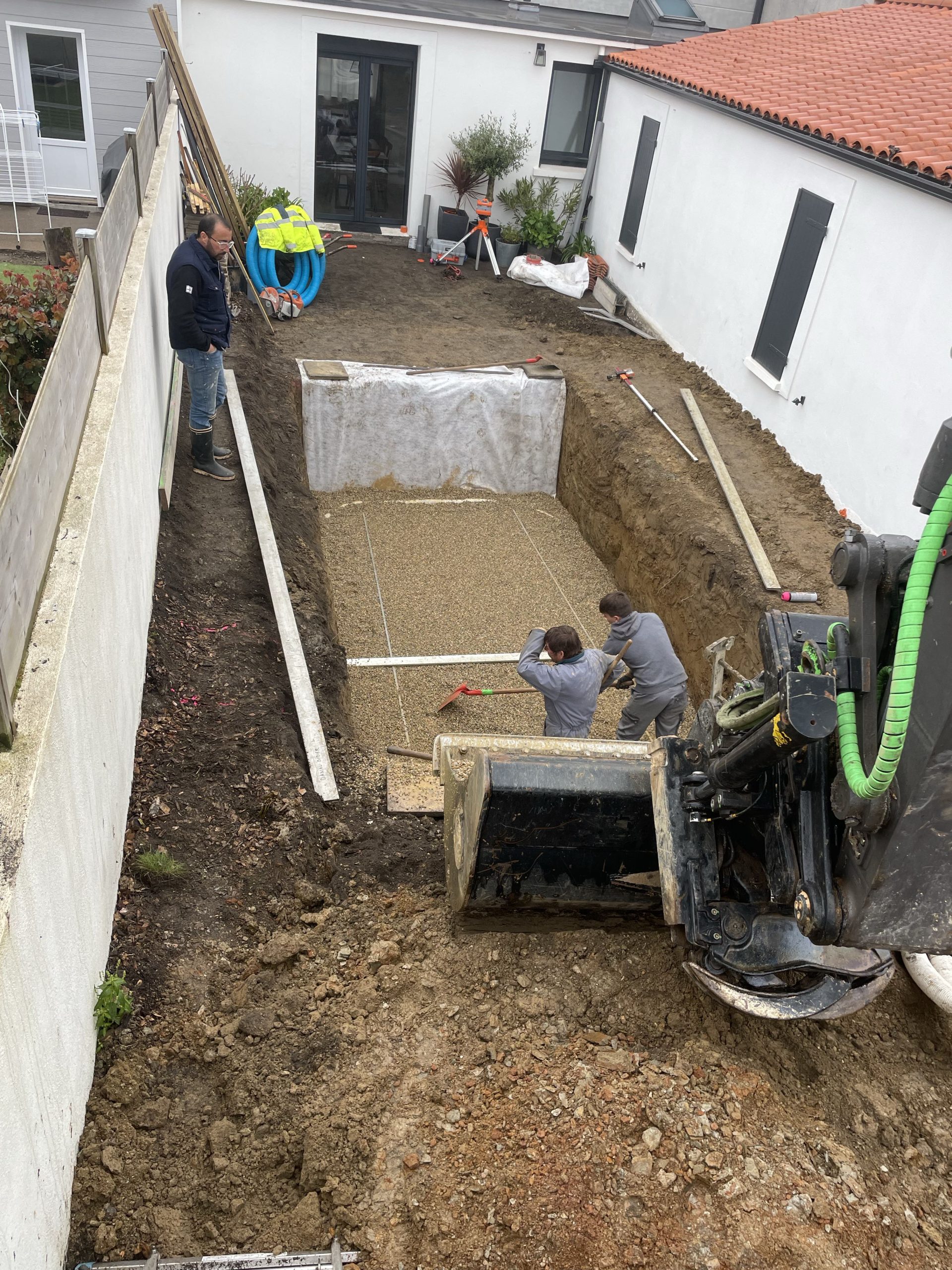 Terrassement de piscine 
